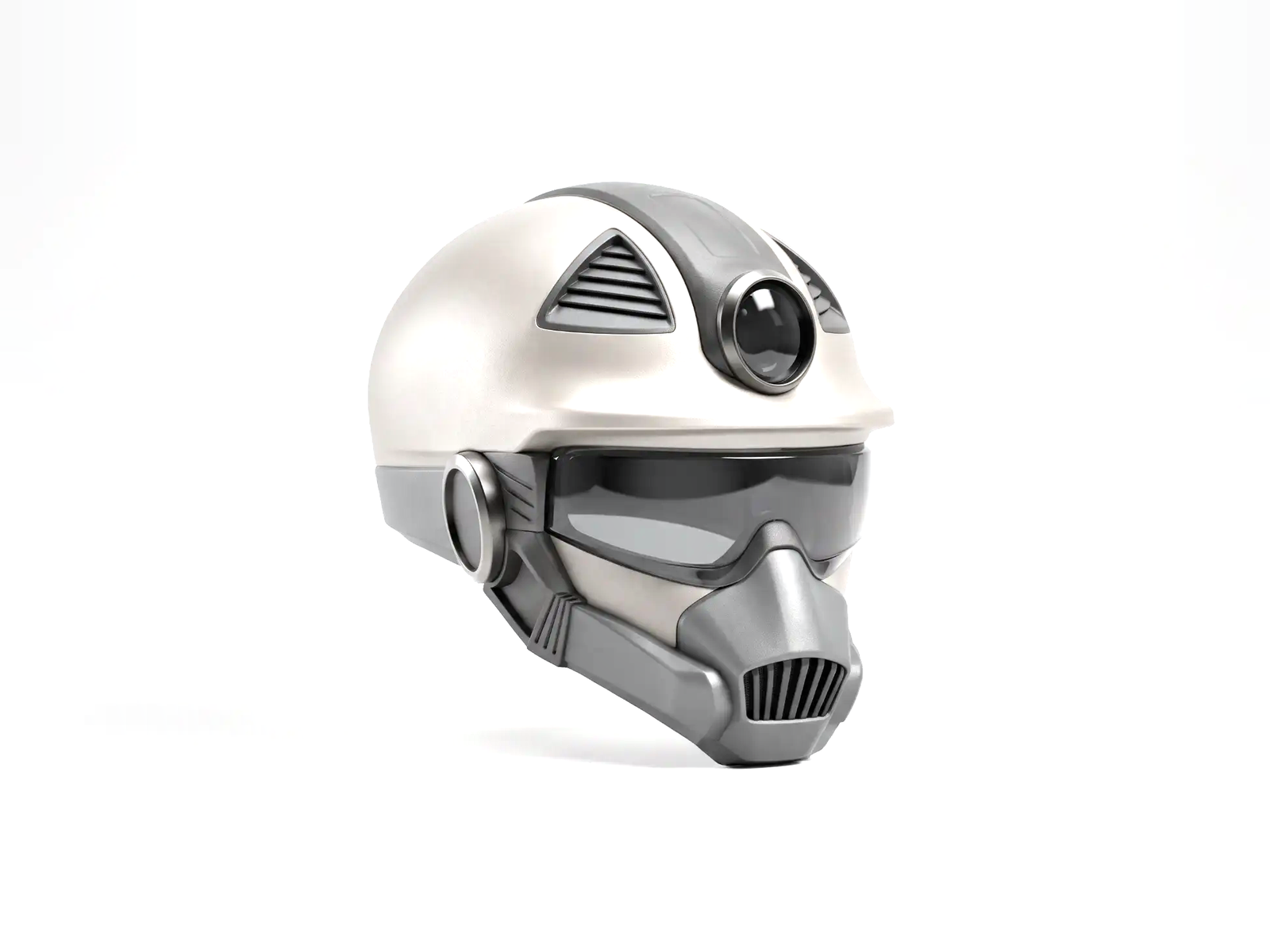 AI visualization generated from the refined helmet sketch